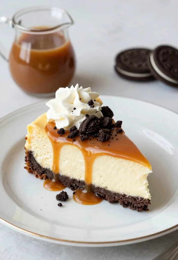 16 No Bake Oreo Cheesecake Ideas: Easy Crowd Favorite - 15. No Bake Oreo Cheesecake with Caramel Drizzle 1