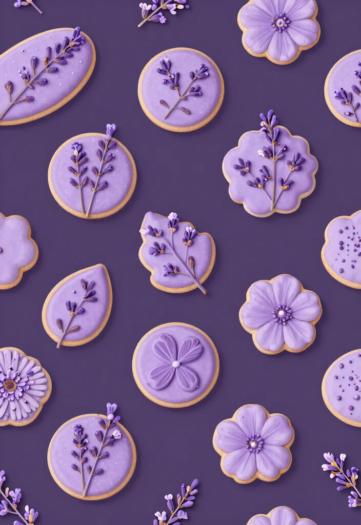 16 Shadow Milk Cookie Wallpaper PC Ideas Dark Cute Art - 12. Dreamy Lavender Cookies 1