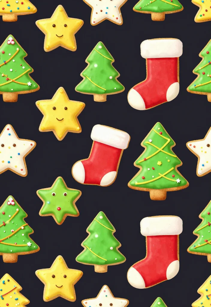 16 Shadow Milk Cookie Wallpaper PC Ideas Dark Cute Art - 16. Festive Holiday Cookies 1