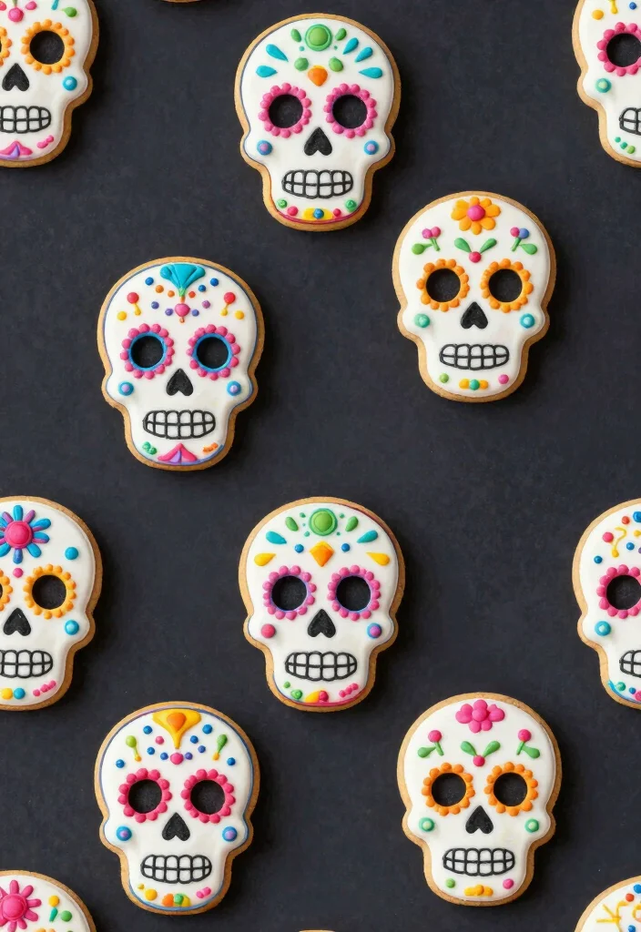 16 Shadow Milk Cookie Wallpaper PC Ideas Dark Cute Art - 6. Sugar Skull Cookies 1