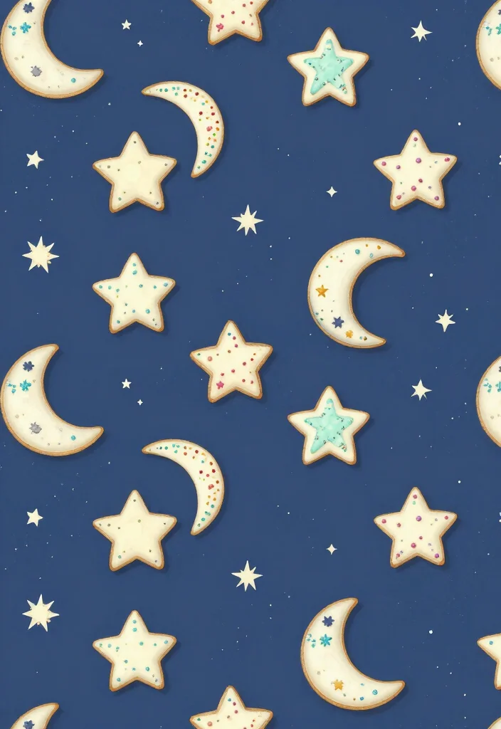 16 Shadow Milk Cookie Wallpaper PC Ideas Dark Cute Art - 7. Starry Night Cookies 1