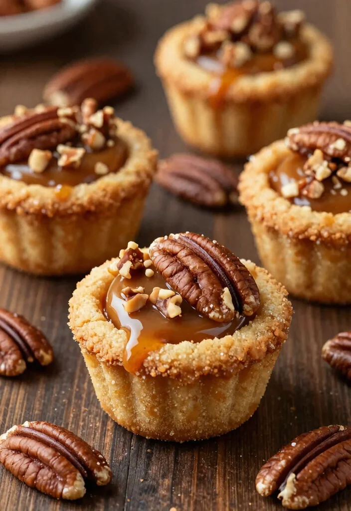 16 Sugar Cookie Cups Ideas: Cute Filled Treats - 11. Caramel Pecan Cups 1
