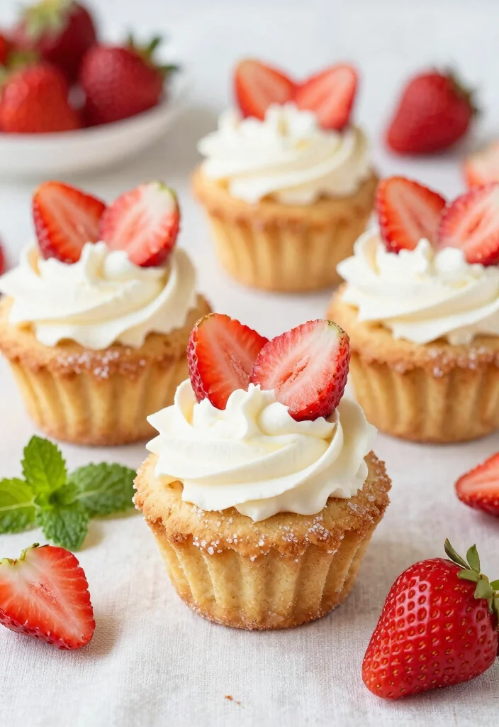 16 Sugar Cookie Cups Ideas: Cute Filled Treats - 12. Strawberry Shortcake Cups 1
