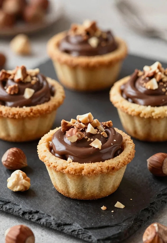 16 Sugar Cookie Cups Ideas: Cute Filled Treats - 15. Hazelnut Nutella Cups 1