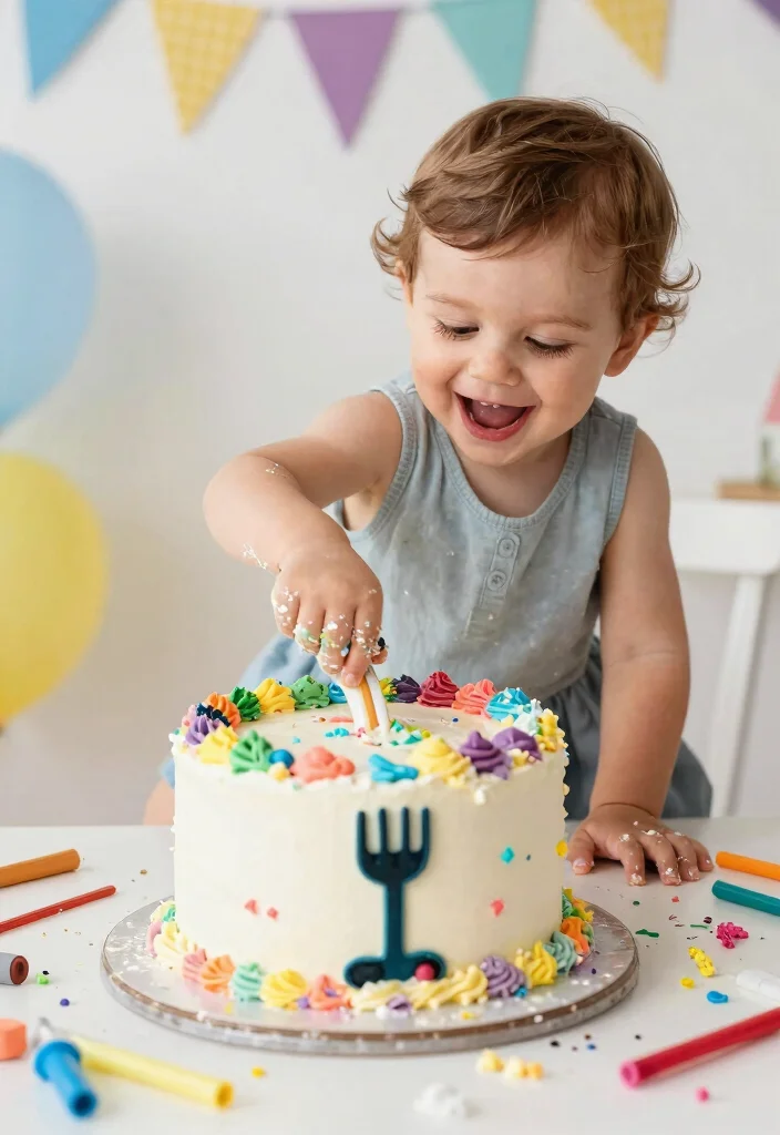 16 Toy Story Cake Smash Ideas: Colorful Character Themes - 10. Forky’s Fun and Funky Cake Smash 1