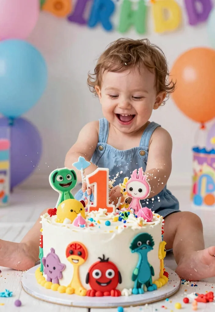 16 Toy Story Cake Smash Ideas: Colorful Character Themes - 16. Pixar Party Fun Cake Smash 1