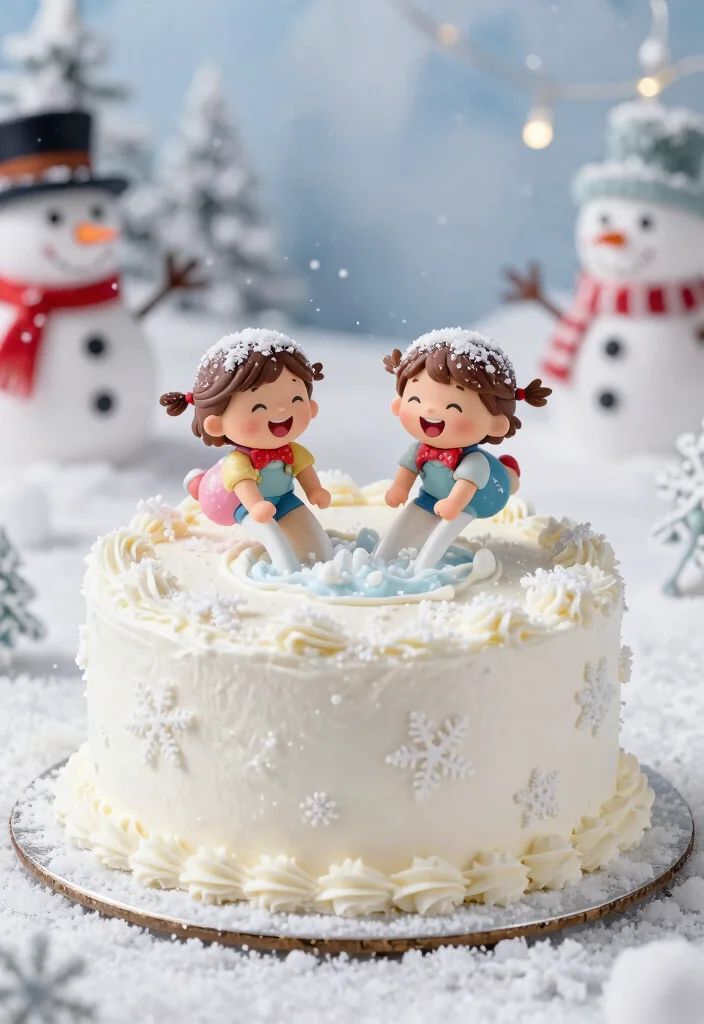 16 Twin Cake Smash Ideas Double the Cute - 11. Winter Wonderland 1