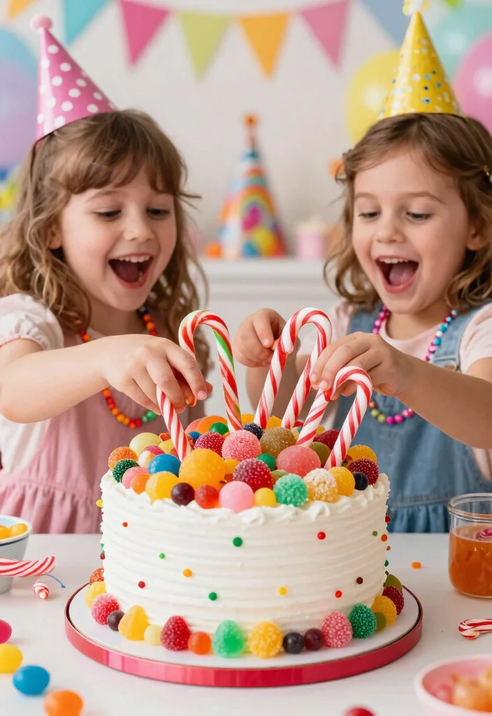 16 Twin Cake Smash Ideas Double the Cute - 14. Candyland Dreams 1