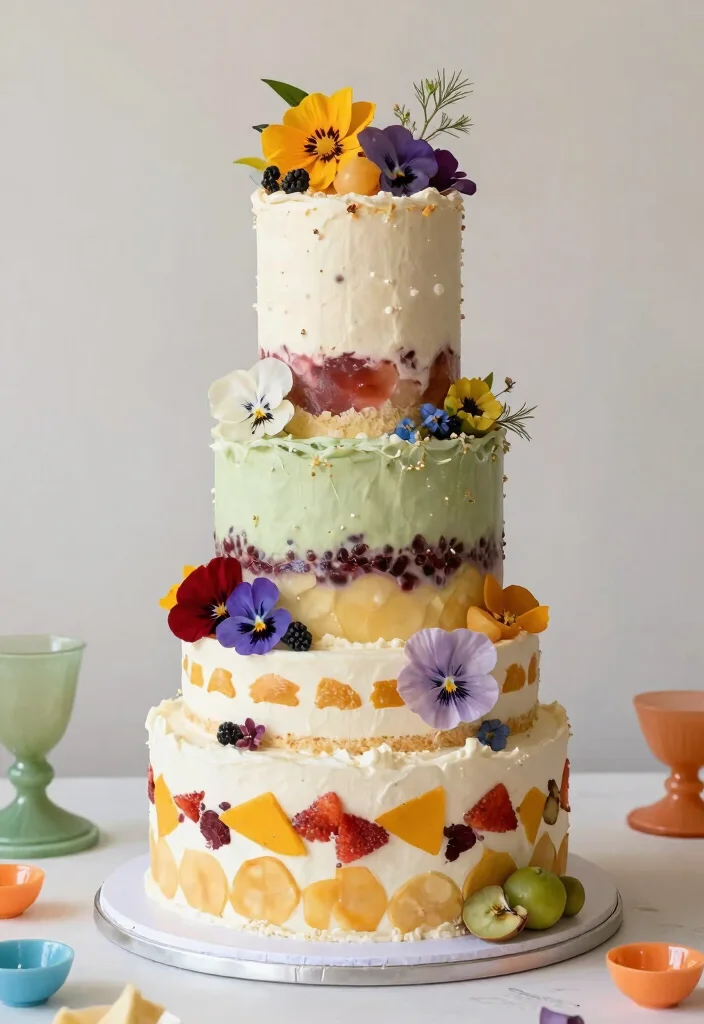 16 Wedding Cake Big Ideas: Grand Statement Designs - 11. Unique Flavor Fusion 1