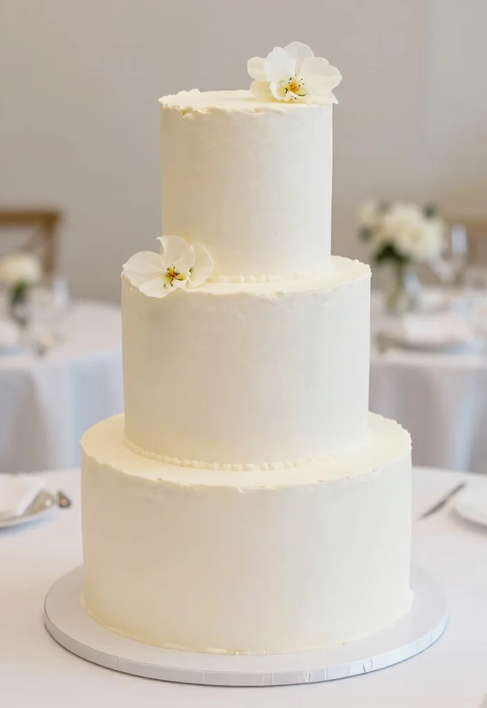 16 Wedding Cake Big Ideas: Grand Statement Designs - 12. Minimalist Chic 1
