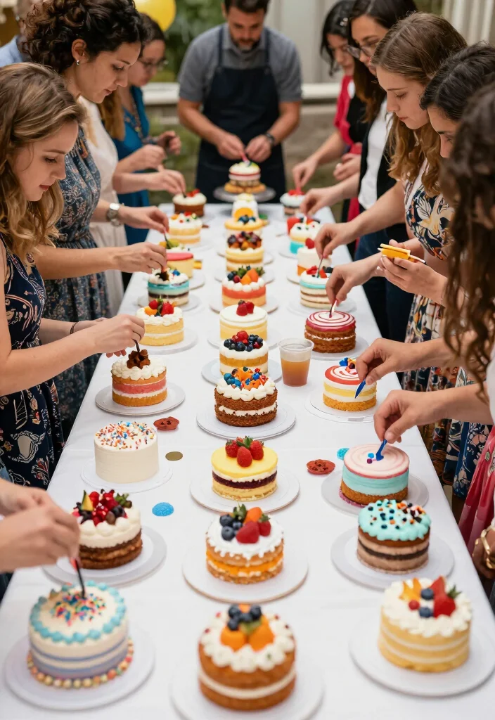 16 Wedding Cake Big Ideas: Grand Statement Designs - 13. Interactive Cake Stations 1