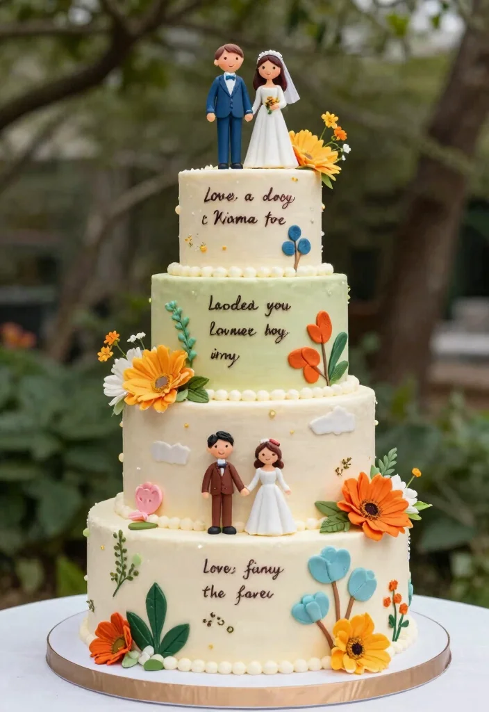 16 Wedding Cake Big Ideas: Grand Statement Designs - 14. Whimsical Storybook Cakes 1