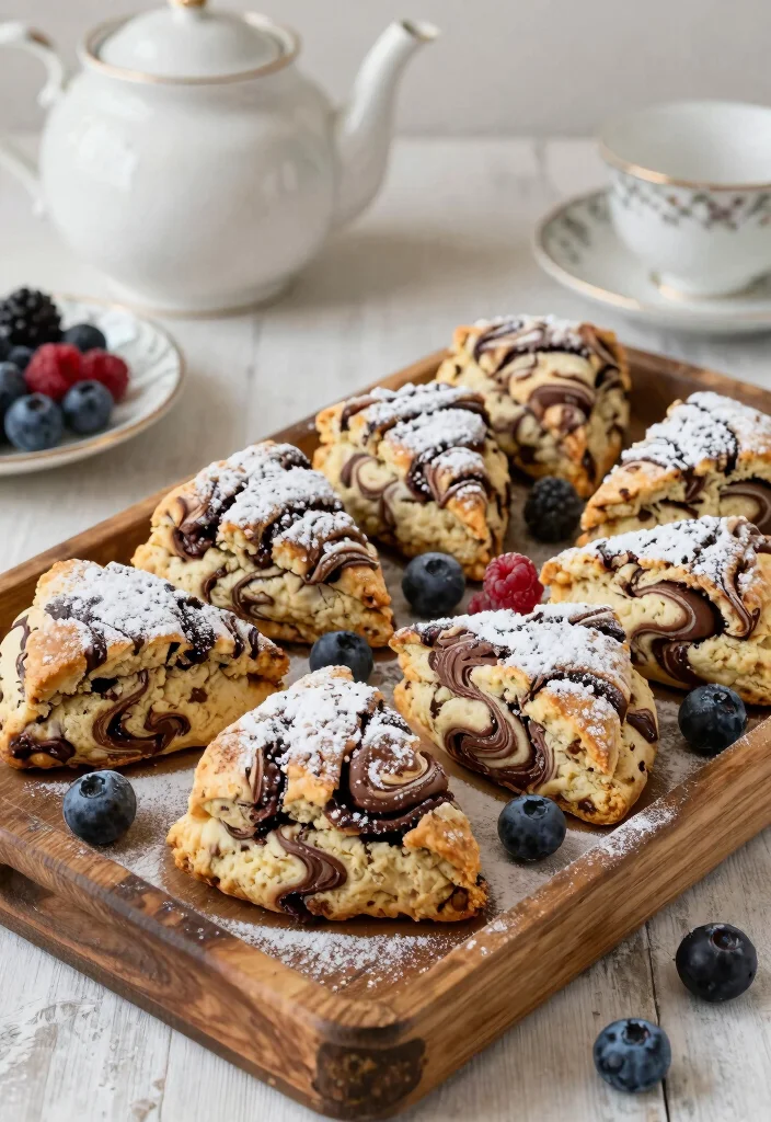 17 Chocolate Marble Cake Ideas Swirled Classic Beauty - 10. Chocolate Marble Scones 1