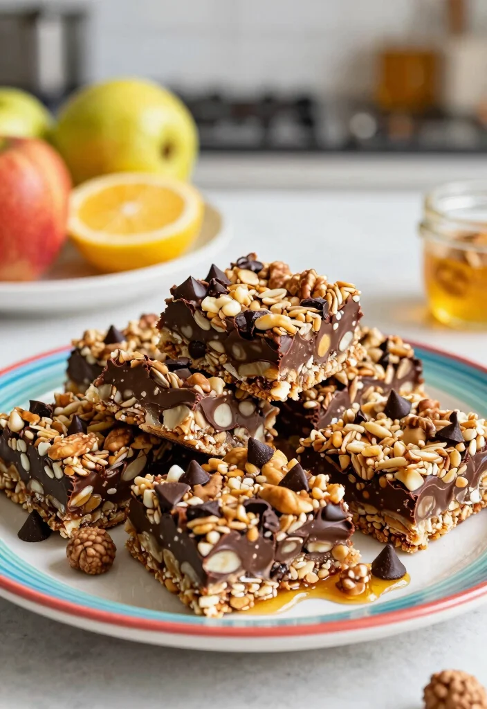 17 Chocolate Marble Cake Ideas Swirled Classic Beauty - 14. Chocolate Marble Granola Bars 1