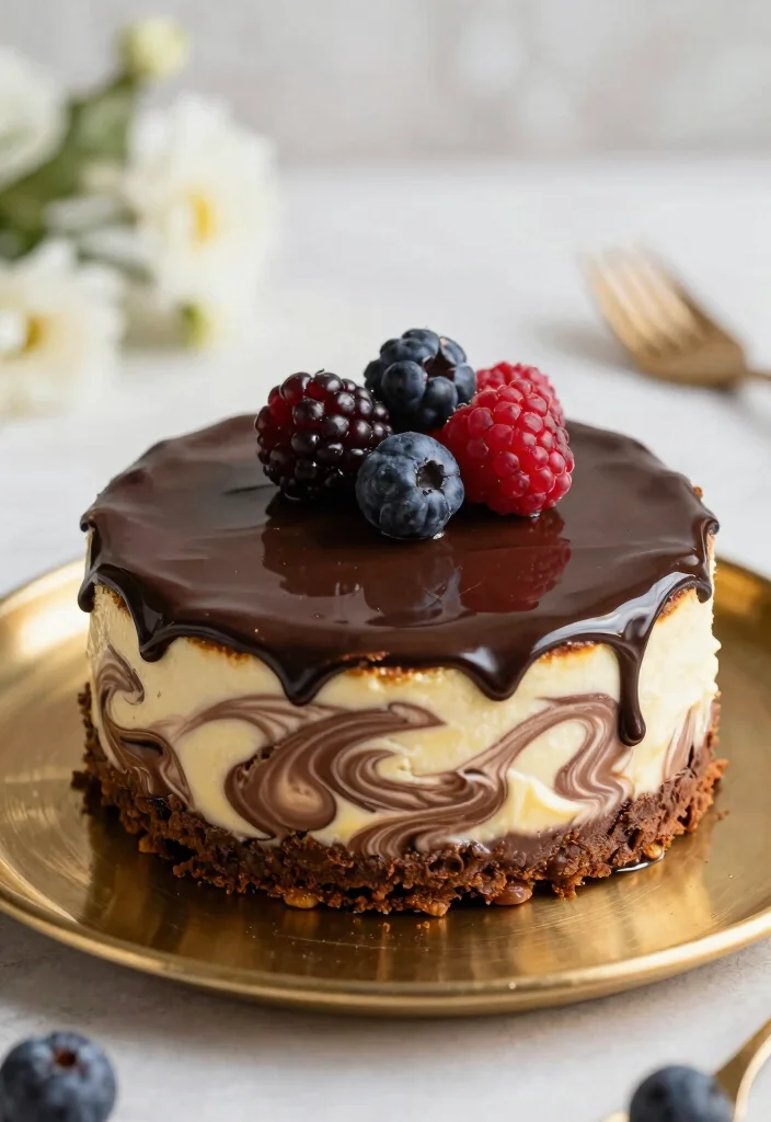 17 Chocolate Marble Cake Ideas Swirled Classic Beauty - 7. Chocolate Marble Cheesecake 1
