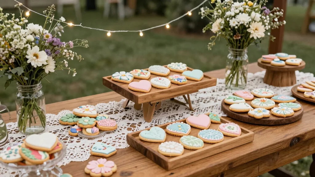 17 Cookie Table Wedding Display Ideas: Sweet Abundant Setup