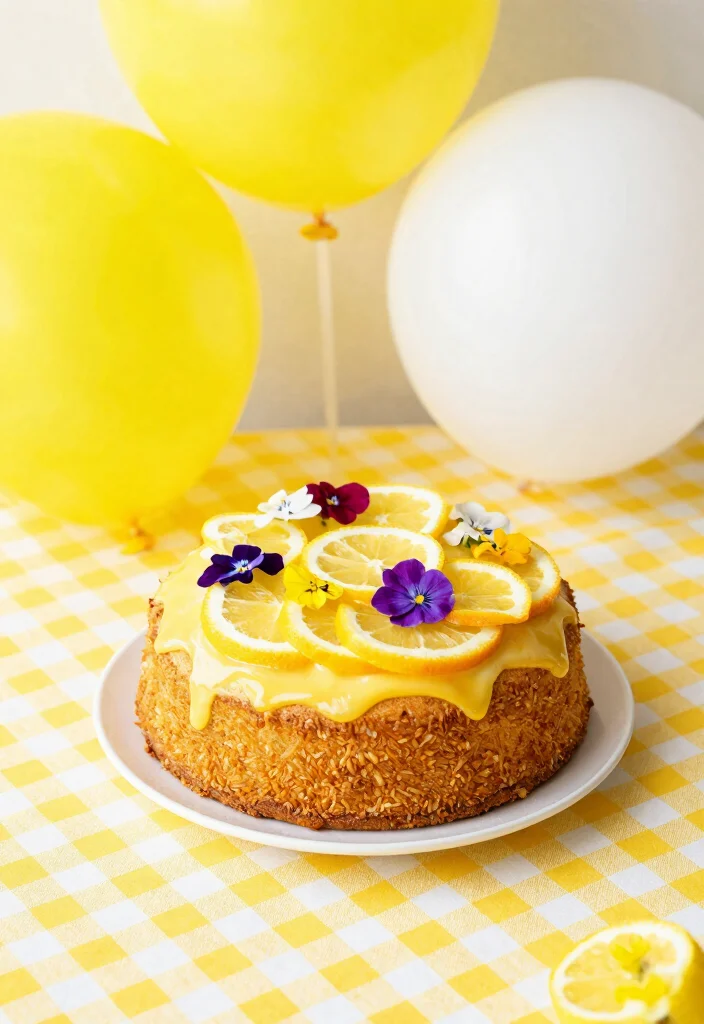 17 Pastel Cake Smash Ideas: Soft Dreamy Colors - 4. Sunshine Yellow Bliss 1
