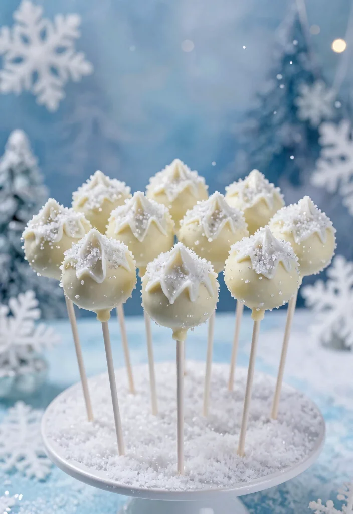 17 Paw Patrol Cake Pops Ideas: Cute Kids Party Treats - 5. Everest’s Snowy Treats Cake Pops 1