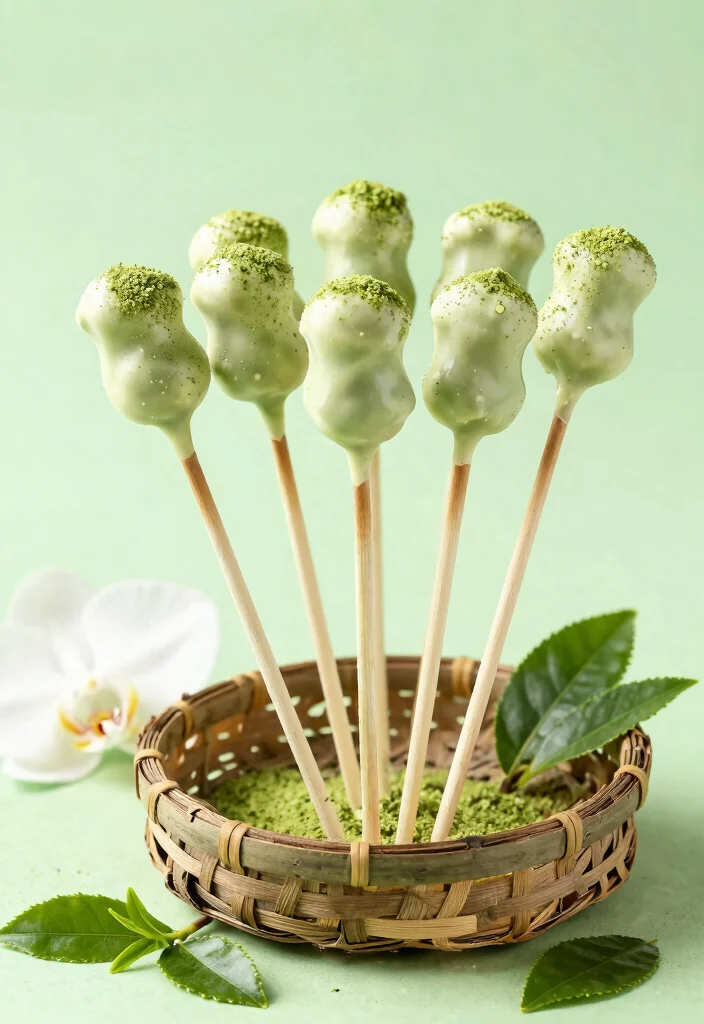 17 Spring Cake Pops Ideas: Fresh Pastel Treats - 4. Matcha Green Tea Cake Pops 1