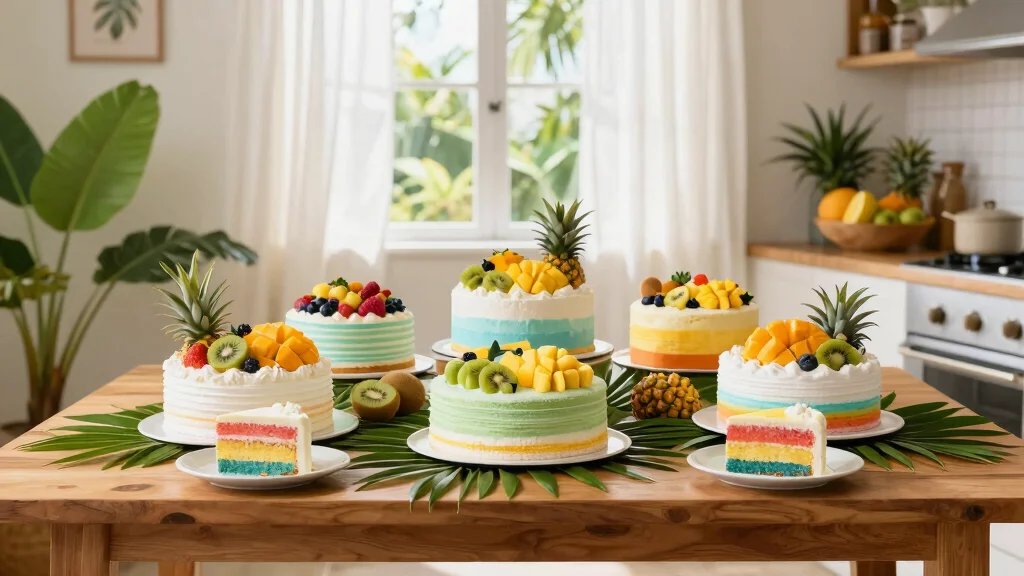 17 Tropical Birthday Cake Ideas: Colorful Island Vibes