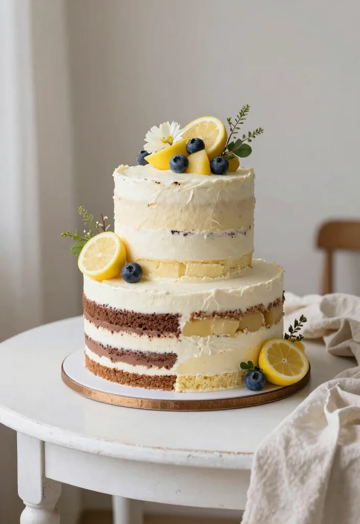 17 Vintage Cake Wedding Ideas: Timeless Romantic Charm - 7. Layered Flavors and Textures 1