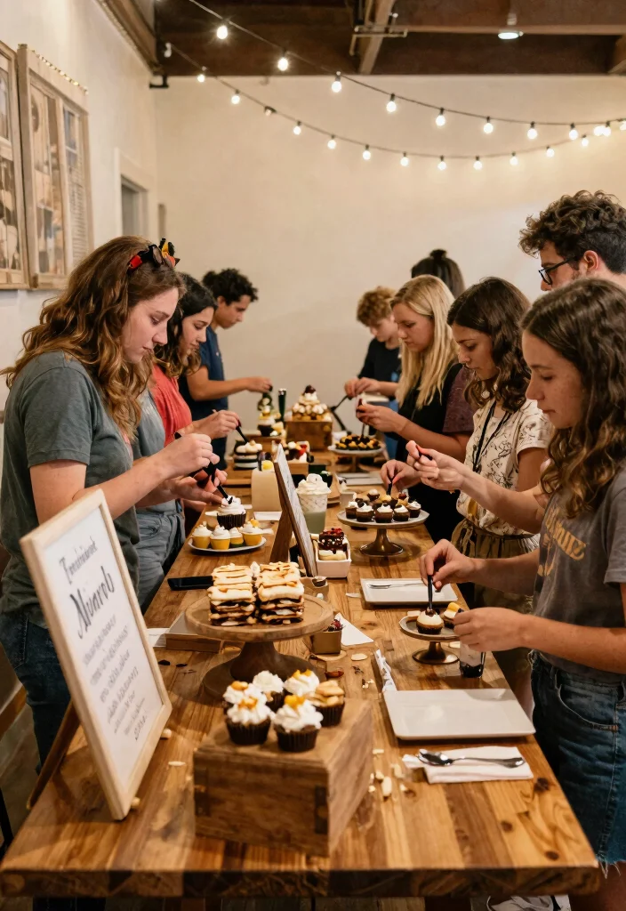 17 Wedding Cake Display Ideas: Stunning Dessert Tables - 17. Interactive Dessert Experiences 1