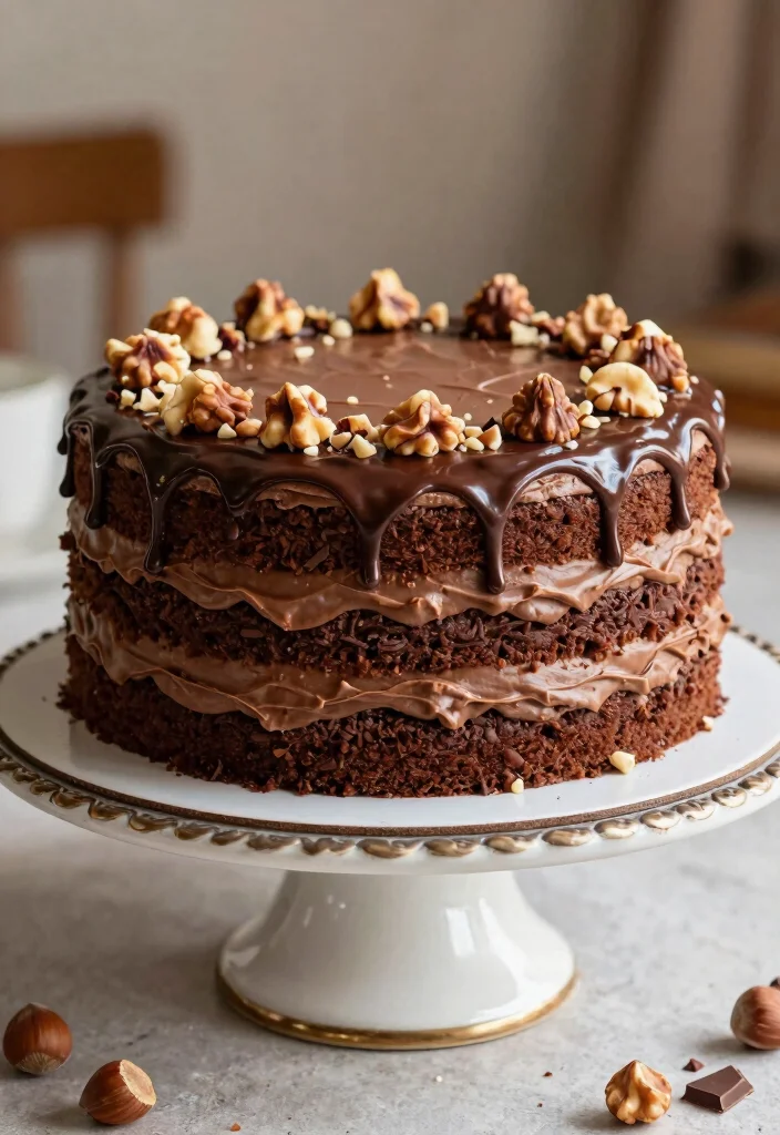 18 Birthday Chocolate Cake Ideas: Rich Classic Favorites - 15. Nutella Chocolate Cake 1