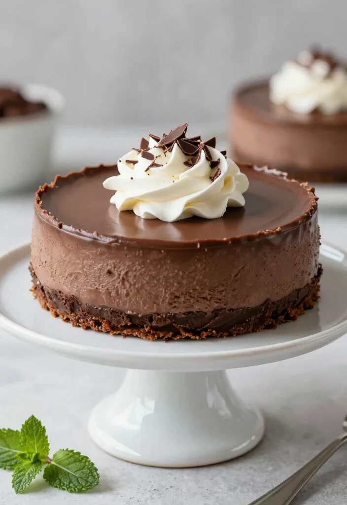 18 Birthday Chocolate Cake Ideas: Rich Classic Favorites - 16. Chocolate Mint Cheesecake 1