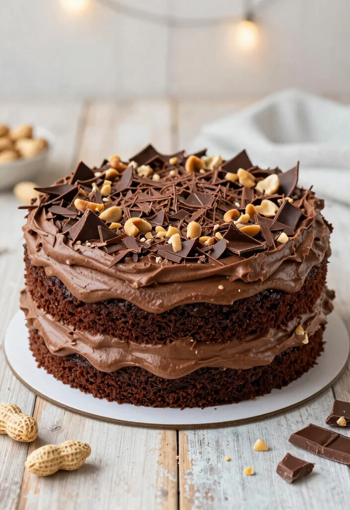 18 Birthday Chocolate Cake Ideas: Rich Classic Favorites - 2. Chocolate Peanut Butter Layer Cake 1
