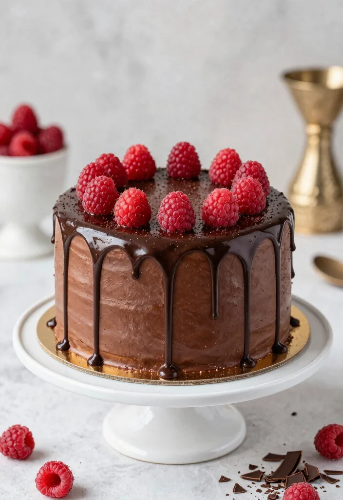 18 Birthday Chocolate Cake Ideas: Rich Classic Favorites - 4. Chocolate Raspberry Ganache Cake 1