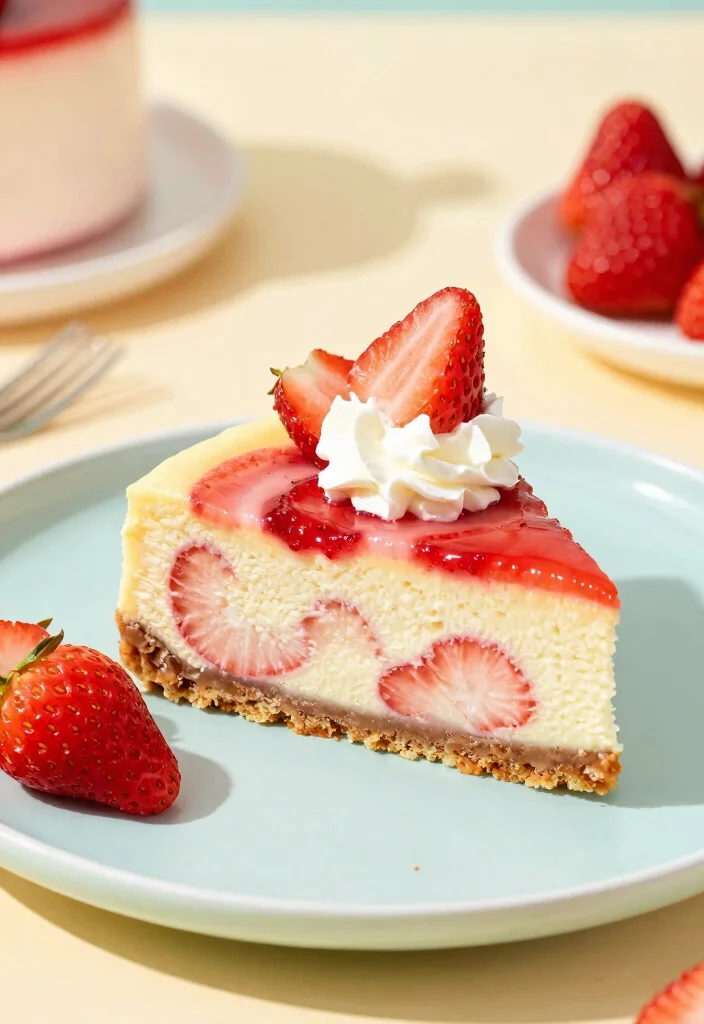18 Cheesecake Factory Recipes Copycat Favorites at Home - 11. Strawberry Swirl Cheesecake 1