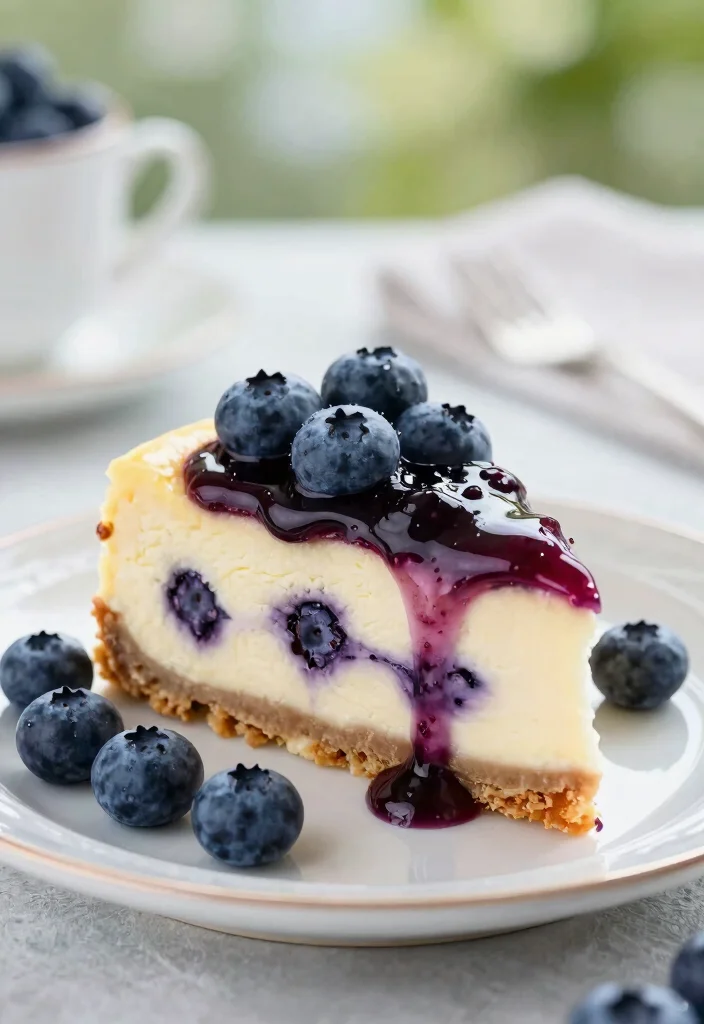18 Cheesecake Factory Recipes Copycat Favorites at Home - 16. Blueberry Cheesecake 1