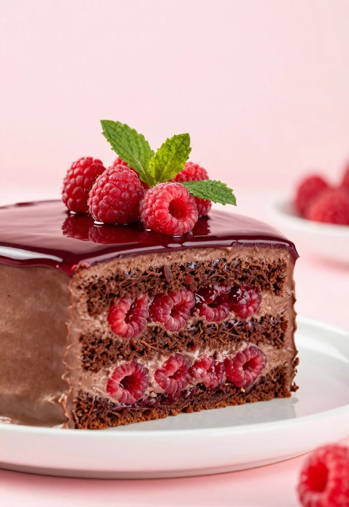 18 Chocolate Cake Moist Ideas Bakery Style Texture - 12. Chocolate Raspberry Cake 1