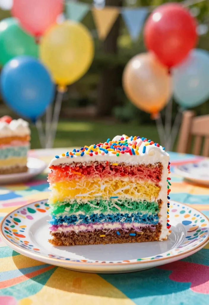 18 Colorful Birthday Cake Ideas: Bright Happy Designs - 1. Rainbow Confetti Cake 1