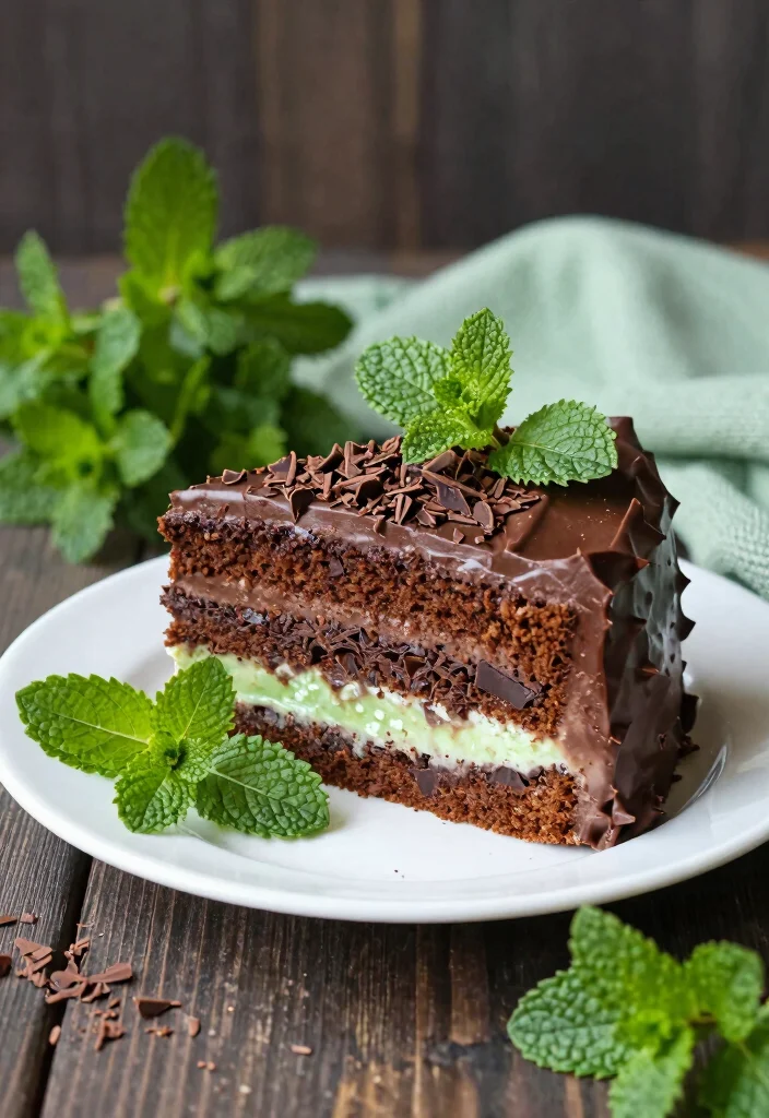 18 Colorful Birthday Cake Ideas: Bright Happy Designs - 11. Mint Chocolate Chip Cake 1