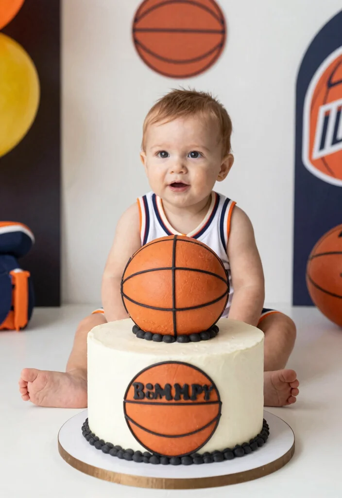 18 DIY Cake Smash Ideas: Easy, Budget-Friendly Fun - 14. Sports Star 1