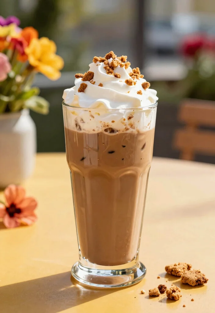 18 Mocha Cookie Crumble Frappuccino Ideas: Coffee Dessert Vibes - 7. Iced Mocha Cookie Crumble Latte 1