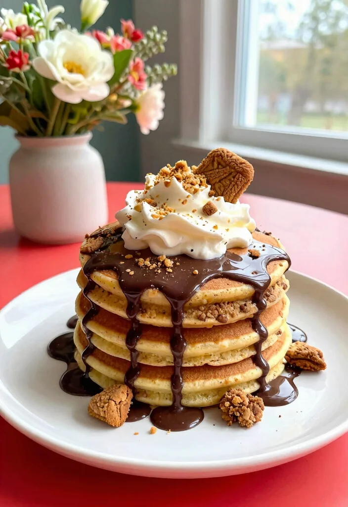 18 Mocha Cookie Crumble Frappuccino Ideas: Coffee Dessert Vibes - 9. Mocha Cookie Crumble Pancakes 1