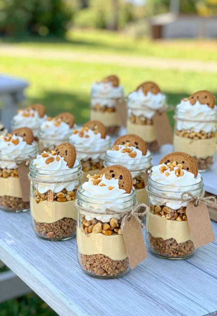 18 Peanut Butter Cheesecake Recipes: Rich Nutty Desserts - 10. Peanut Butter Cheesecake in a Jar 1