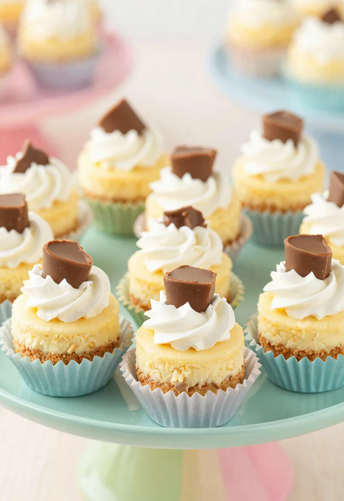 18 Peanut Butter Cheesecake Recipes: Rich Nutty Desserts - 6. Mini Peanut Butter Cheesecakes 1