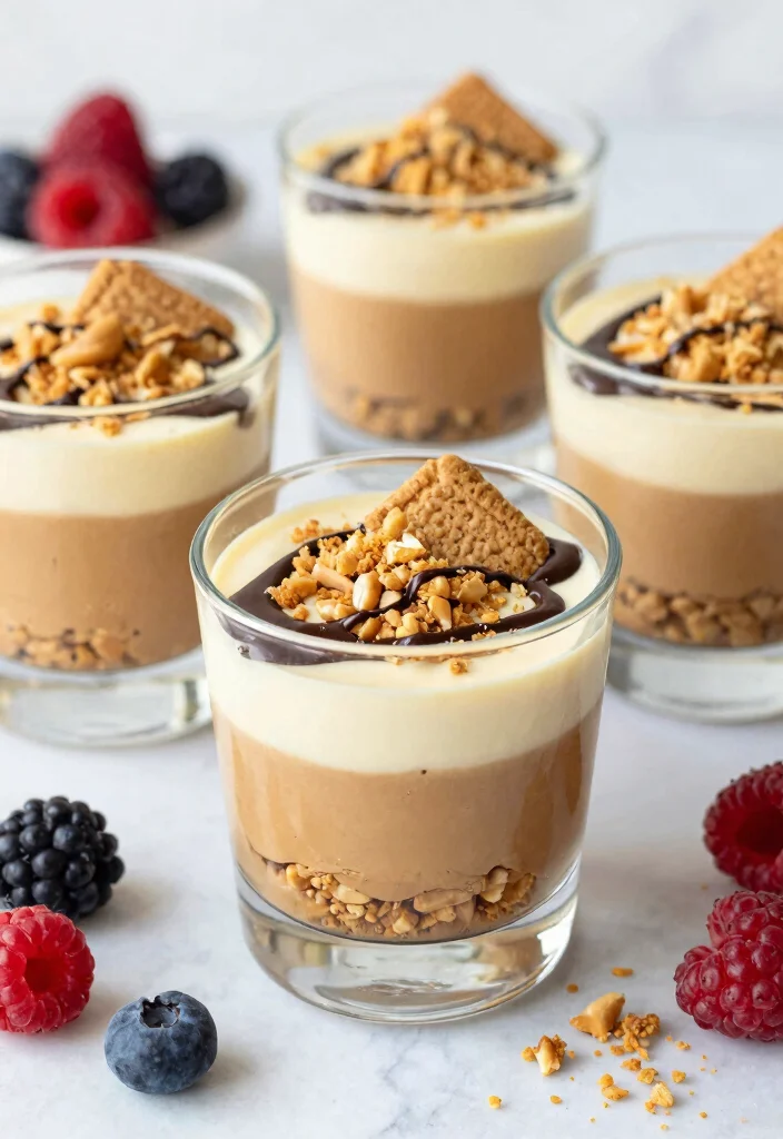 18 Peanut Butter Cheesecake Recipes: Rich Nutty Desserts - 8. Peanut Butter Cheesecake Parfaits 1