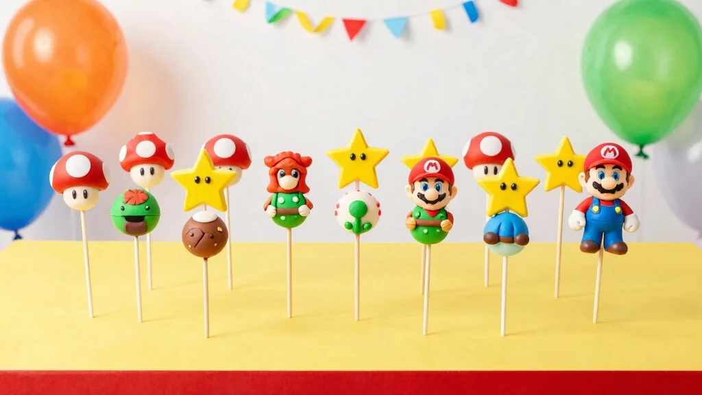 18 Super Mario Cake Pops Ideas Gamer Party Hit