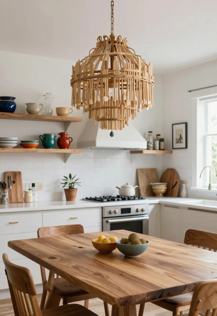 15 Modern Kitchen Chandelier Ideas With Statement Glow - 10. Handmade Artisan Pieces 1
