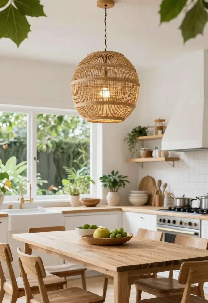 15 Modern Kitchen Chandelier Ideas With Statement Glow - 15. Outdoor-Inspired Designs 1