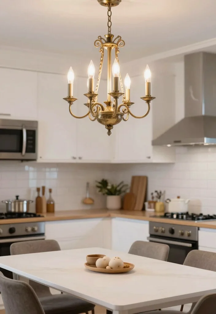 15 Modern Kitchen Chandelier Ideas With Statement Glow - 6. Vintage-Inspired Designs 1
