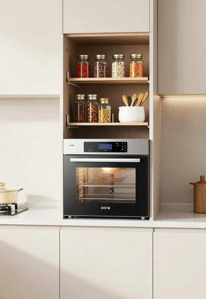 15 OTG Unit in Kitchen Ideas With Smart Placement - 11. Utilize Vertical Space 1