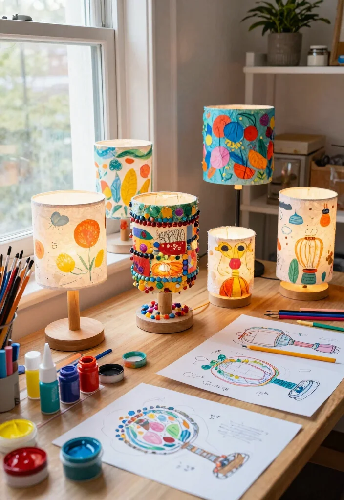 15 Paper Mache Lamp Ideas With Artistic DIY Charm - 15. Personalize with Your Own Touch 1