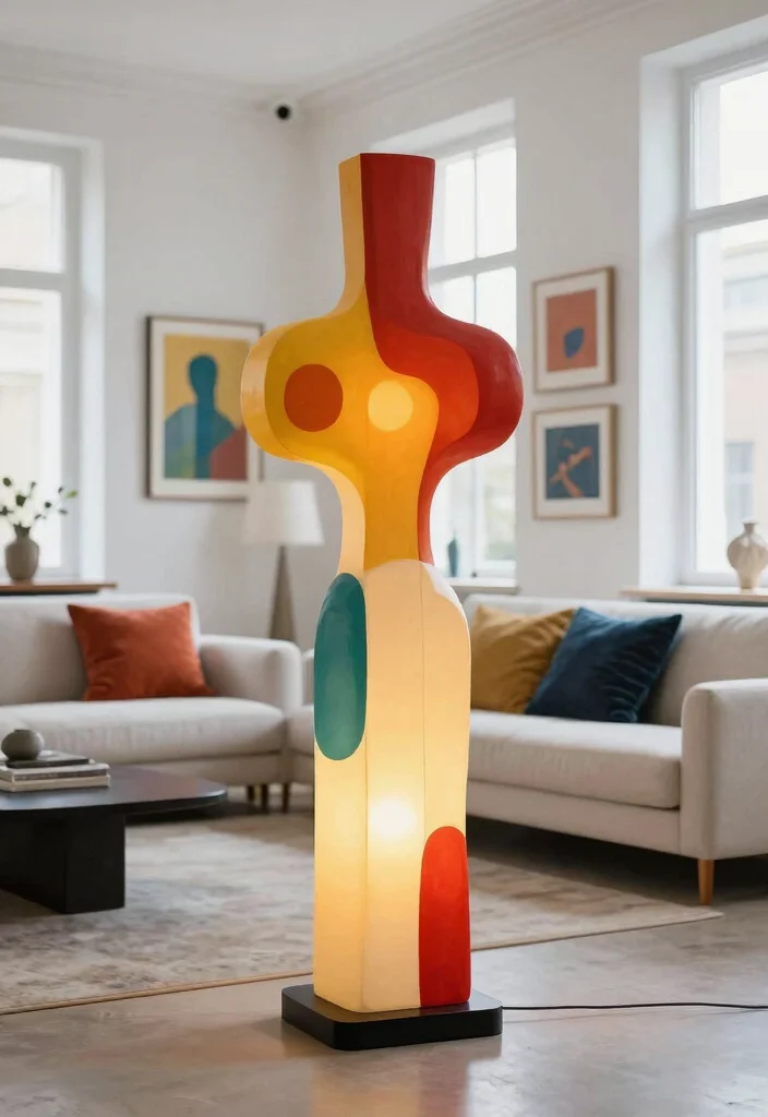 15 Paper Mache Lamp Ideas With Artistic DIY Charm - 6. Artistic Sculptures 1