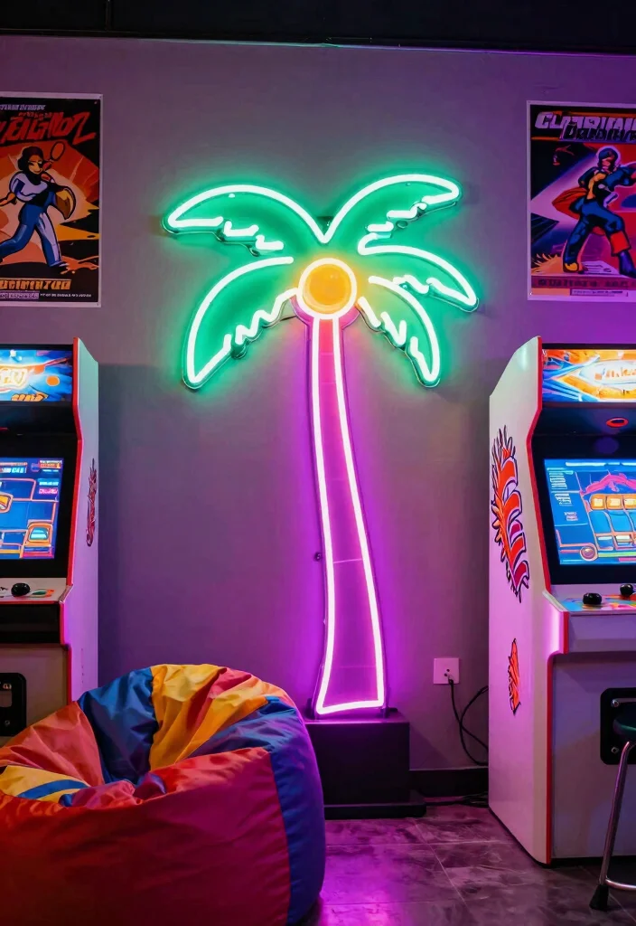 15 Retro Table Lamp Ideas With Vintage Flair - 12. Statement Neon Lamps 1