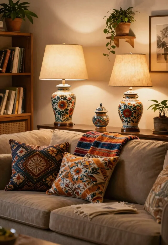 15 Retro Table Lamp Ideas With Vintage Flair - 5. Vintage Ceramic Table Lamps 1
